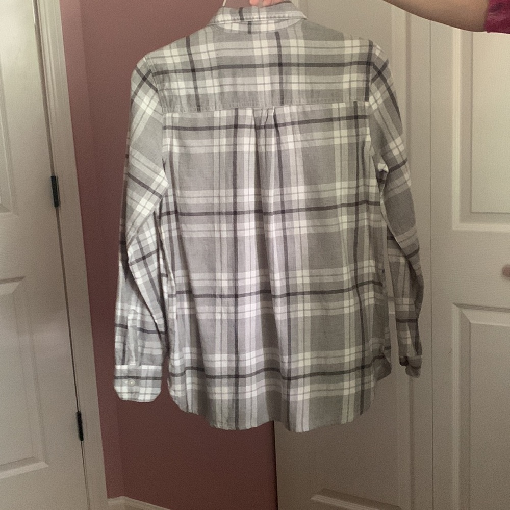 Gray Flannel Button Up - Picture 2 of 3